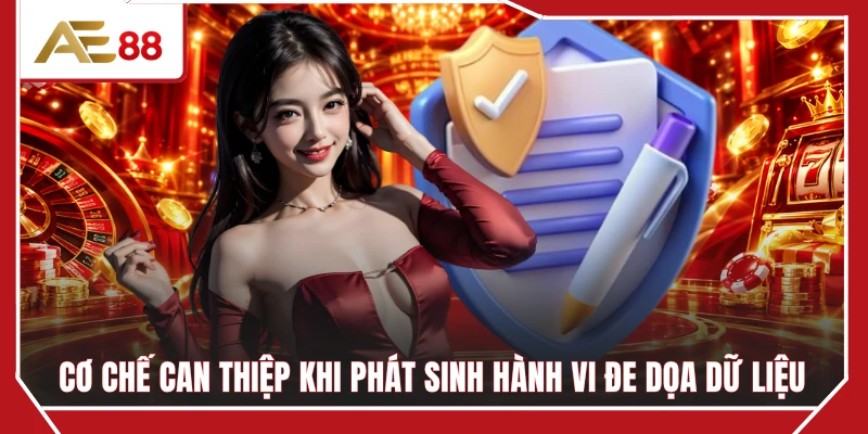 Cơ chế can thiệp khi phát sinh hành vi đe dọa dữ liệu
